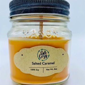 Salted Caramel 100% Soy Wood Wick Candle